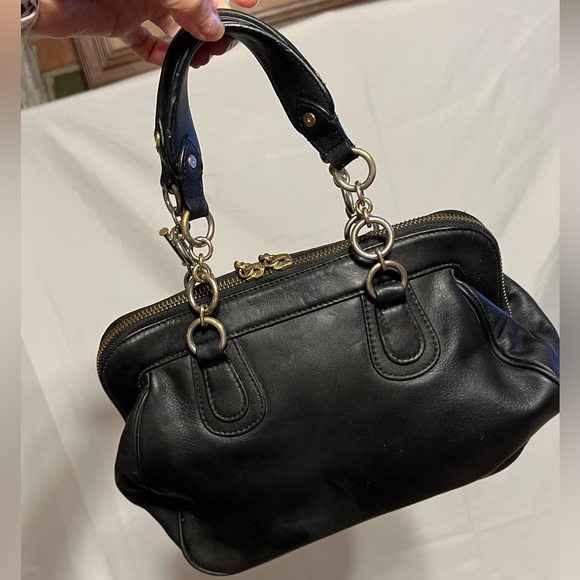 SOLD!! Rare vintage y2k black blinged leather Juicy Couture purse bag. - Picture 7 of 16